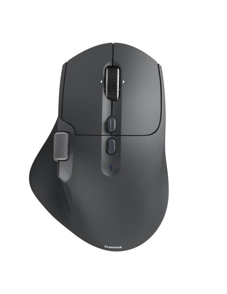 HAMA Мишка -bdquo,WM-900-ldquo, мултифункционална, ергономична, Bluetooth, батерия, RGB, черна