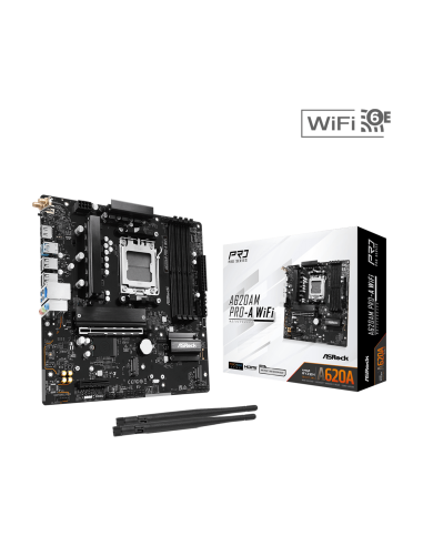 Дънна платка ASRock A620AM PRO-A WIFI, AM5