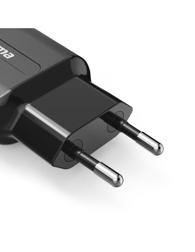 Зарядно HAMA 220V, 2 x USB-A, 12W, Черен