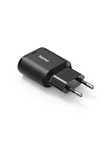 Зарядно HAMA 220V, 2 x USB-A, 12W, Черен