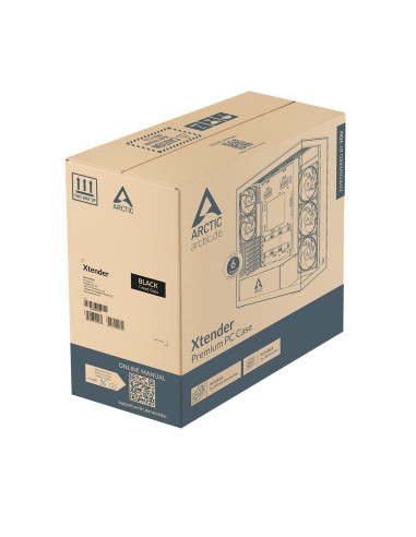 Кутия за компютър Arctic Xtender VG - White Mid-Tower