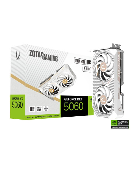 Видео карта ZOTAC GAMING RTX 5060 Twin Edge OC White Edition 8GB GDDR7