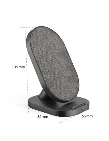 HAMA Безжично зарядно устройство -quot,QI-FC10S-Fab-quot,, 10 W, 201685