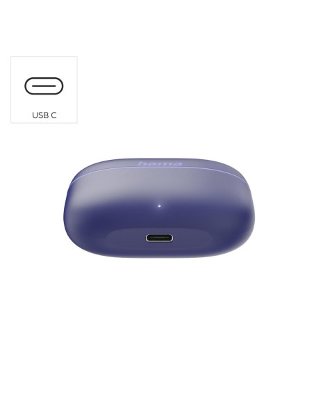 HAMA Блутут слушалки -quot,Freedom Buddy II-quot,, True Wireless, Лилав