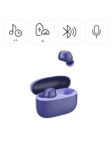HAMA Блутут слушалки -quot,Freedom Buddy II-quot,, True Wireless, Лилав