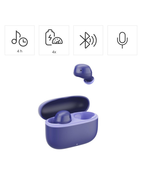 HAMA Блутут слушалки -quot,Freedom Buddy II-quot,, True Wireless, Лилав