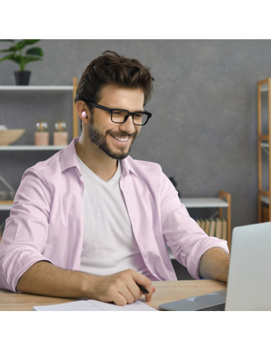 HAMA Блутут слушалки -quot,Freedom Buddy II-quot,, True Wireless, Розов