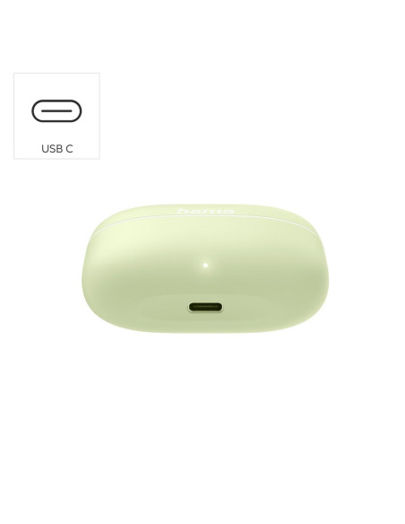 HAMA Блутут слушалки -quot,Freedom Buddy II-quot,, True Wireless, Зелен