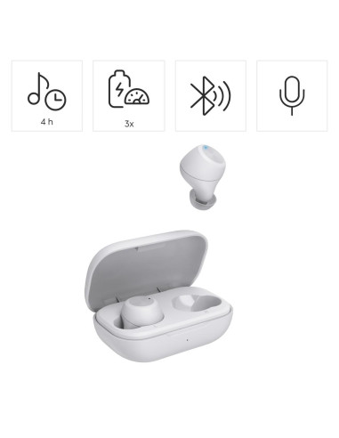 Hama Блутут слушалки -ldquo,Spirit Chop II-rdquo,, TWS, in-Ear, бяло