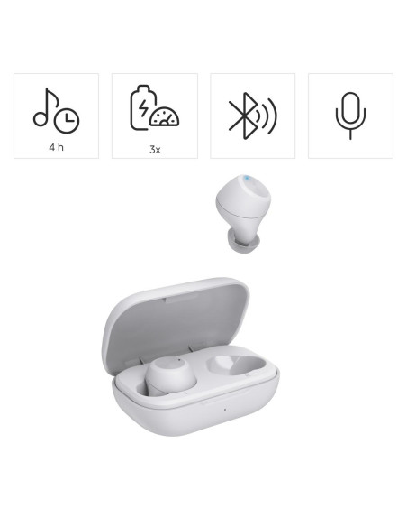 Hama Блутут слушалки -ldquo,Spirit Chop II-rdquo,, TWS, in-Ear, бяло