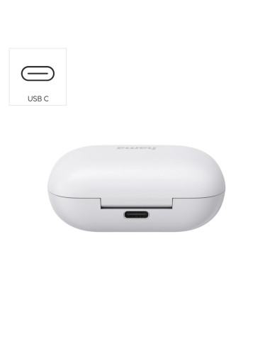 Hama Блутут слушалки -ldquo,Spirit Chop II-rdquo,, TWS, in-Ear, бяло