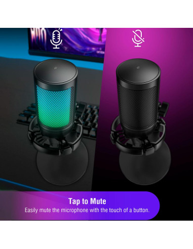 Настолен микрофон FIFINE A6NEO RGB - Black