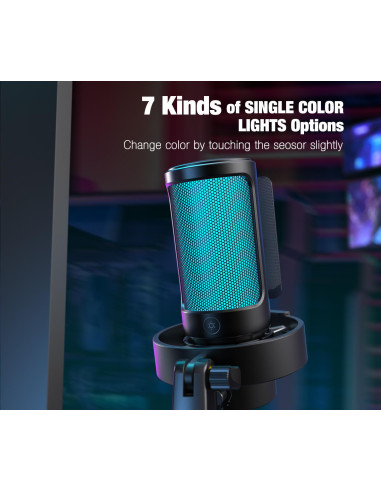 Настолен микрофон FIFINE A8V RGB - Black