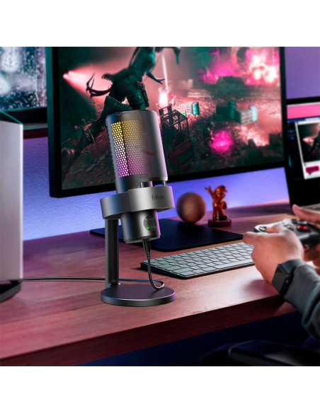 Настолен микрофон FIFINE A9 RGB 4 Polar Patterns- Black