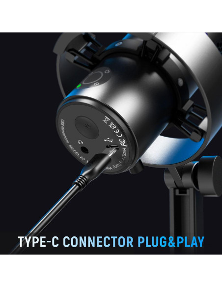 Настолен микрофон FIFINE A9 RGB 4 Polar Patterns- Black