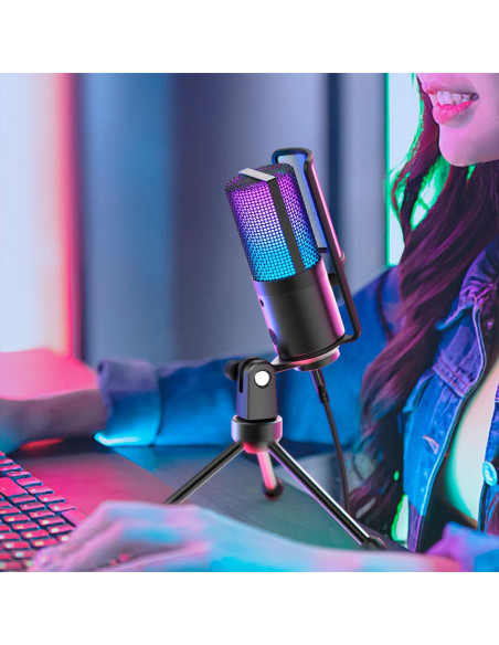 Настолен микрофон FIFINE K669 PRO2 RGB - Black