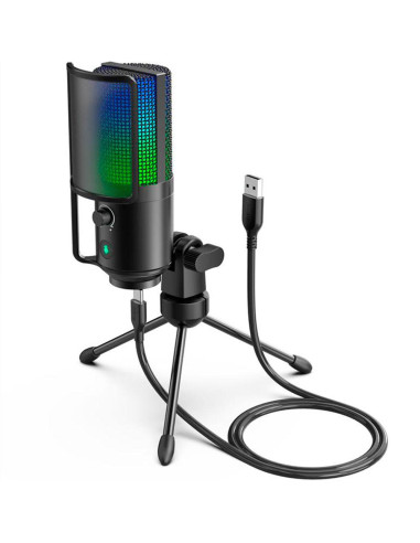 Настолен микрофон FIFINE K669 PRO2 RGB - Black