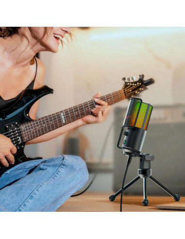 Настолен микрофон FIFINE K669 PRO2 RGB - Black