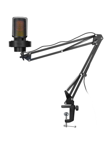Микрофон със стойка FIFINE A8T RGB - Black