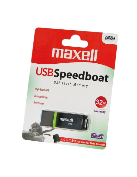 USB памет MAXELL Speedboat, 32GB USB 3.1 черна