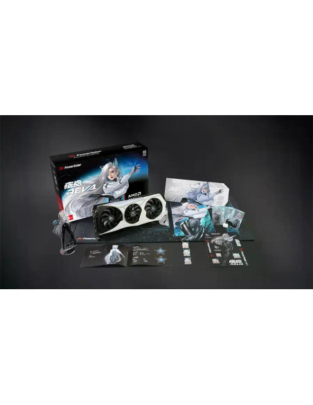 Видео карта PowerColor Radeon RX 9070 XT HELLHOUND OC REVA EDITION 16GB GDDR6