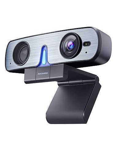 ROCWARE RC08P Уеб камера 2K,90 градуса,4x зуум, USB 2.0,USB-C