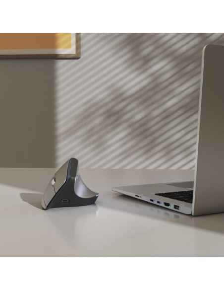 HAMA Безжична Ергономична вертикална мишка -quot,EMW-700-quot,, мулти-устройство, антрацит