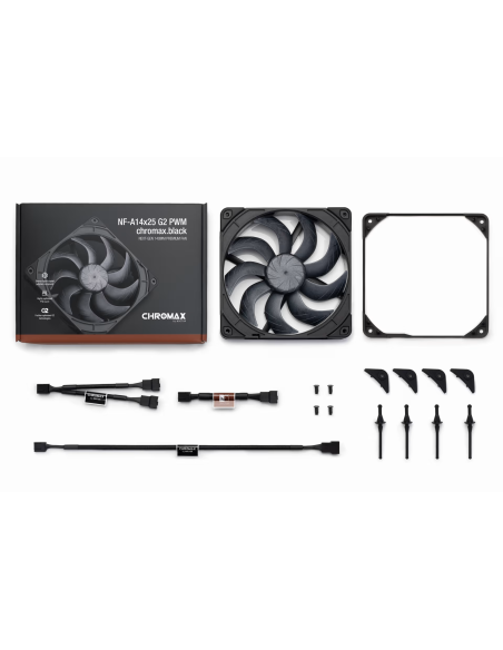 Вентилатор Noctua A14x25 G2 PWM chromax.black