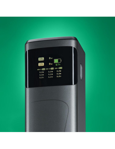 HAMA Външна батерия -bdquo,High Power-ldquo,, 200 W, 24000 mAh, 2x USB-C, USB-A, бързо зареждане