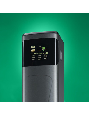 HAMA Външна батерия -bdquo,High Power-ldquo,, 200 W, 24000 mAh, 2x USB-C, USB-A, бързо зареждане