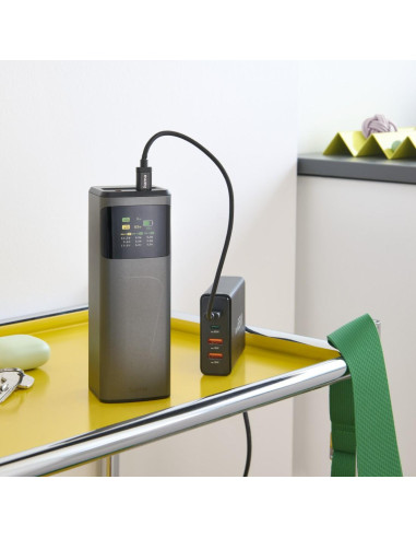 HAMA Външна батерия -bdquo,High Power-ldquo,, 200 W, 24000 mAh, 2x USB-C, USB-A, бързо зареждане