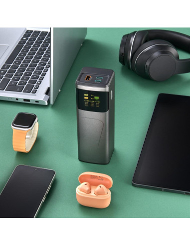 HAMA Външна батерия -bdquo,High Power-ldquo,, 200 W, 24000 mAh, 2x USB-C, USB-A, бързо зареждане