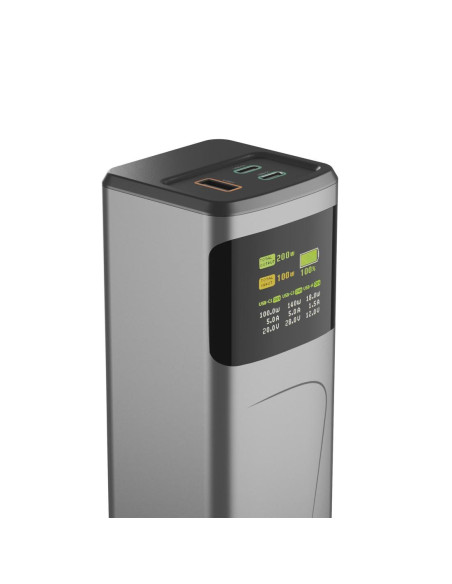 HAMA Външна батерия -bdquo,High Power-ldquo,, 200 W, 24000 mAh, 2x USB-C, USB-A, бързо зареждане