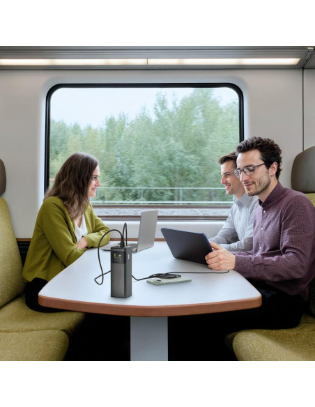 HAMA Външна батерия -bdquo,High Power-ldquo,, 200 W, 24000 mAh, 2x USB-C, USB-A, бързо зареждане