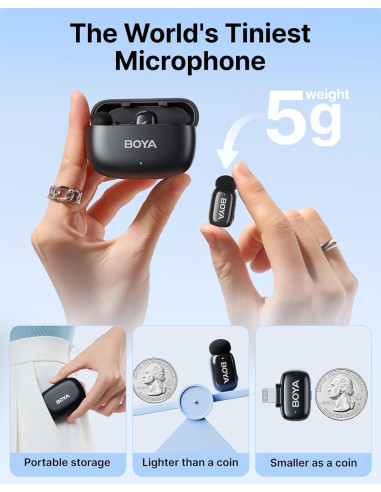 Безжична микрофонна система BOYA Mini 2-03 с Lightning