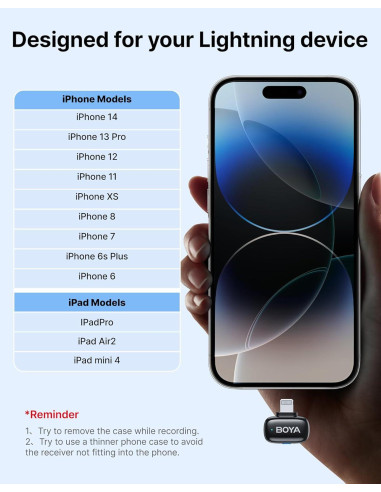 Безжична микрофонна система BOYA Mini 2-03 с Lightning