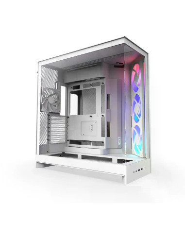 Кутия NZXT H9 Flow RGB Dual-Chamber - White