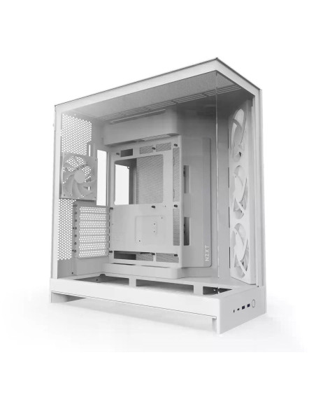 Кутия NZXT H9 Flow RGB Dual-Chamber - White