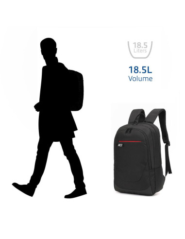 ACT Suburb раница за 15.6-quot, лаптоп от рециклирани пластмасови бутилки