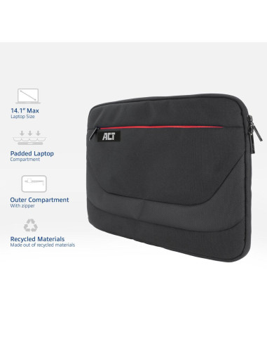 ACT Suburb калъф  за 14.1-quot, лаптоп от рециклирани пластмасови бутилки