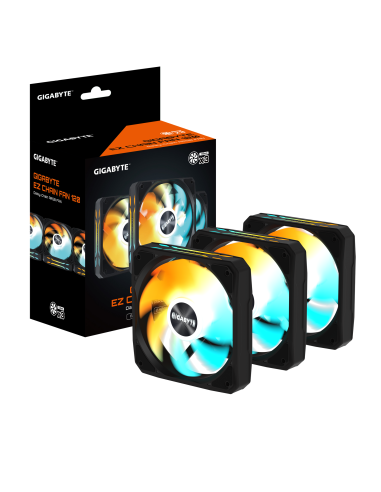 Комплект вентилатори 3-Pack GIGABYTE AORUS EZ CHAIN FAN 120, 120x120x25mm ARGB