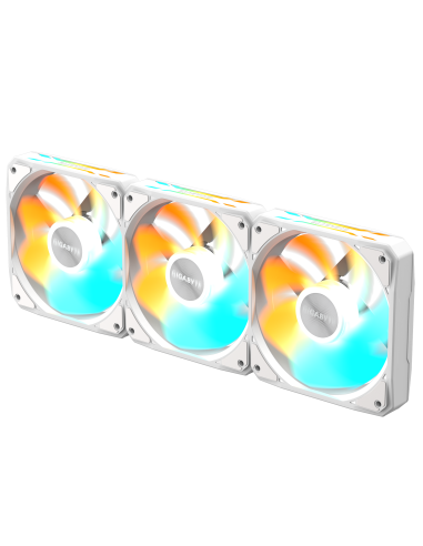 Комплект вентилатори 3-Pack GIGABYTE AORUS EZ CHAIN RVS FAN 120 ICE, 120x120x25mm ARGB