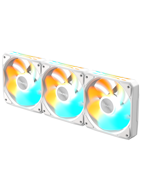 Комплект вентилатори 3-Pack GIGABYTE AORUS EZ CHAIN RVS FAN 120 ICE, 120x120x25mm ARGB