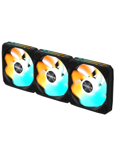 Комплект вентилатори 3-Pack GIGABYTE AORUS EZ CHAIN RVS FAN 120 - 120x120x25mm ARGB