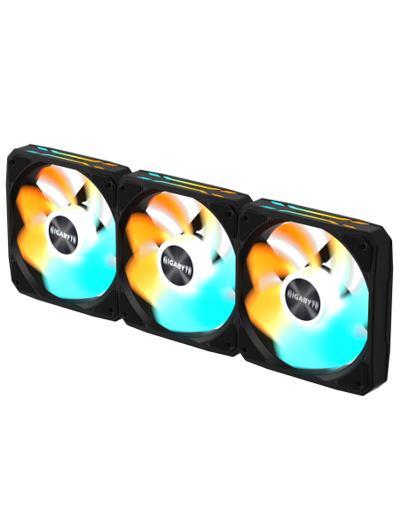 Комплект вентилатори 3-Pack GIGABYTE AORUS EZ CHAIN RVS FAN 120 - 120x120x25mm ARGB