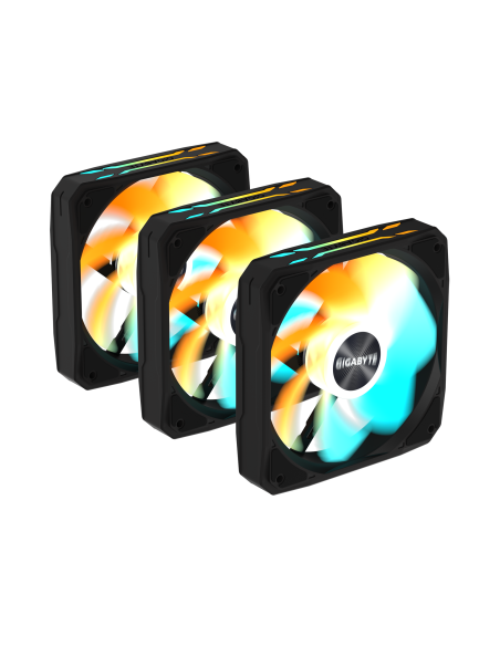 Комплект вентилатори 3-Pack GIGABYTE AORUS EZ CHAIN RVS FAN 120 - 120x120x25mm ARGB