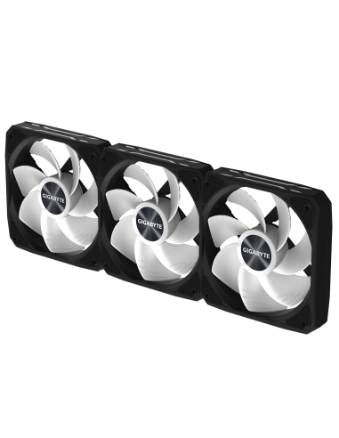 Комплект вентилатори 3-Pack GIGABYTE AORUS EZ CHAIN RVS FAN 120 - 120x120x25mm ARGB
