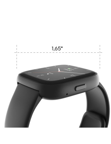 HAMA Смарт часовник -quot,4000-quot,, функция за разговори, анализ на съня, водоустойчив, 46 мм, черен