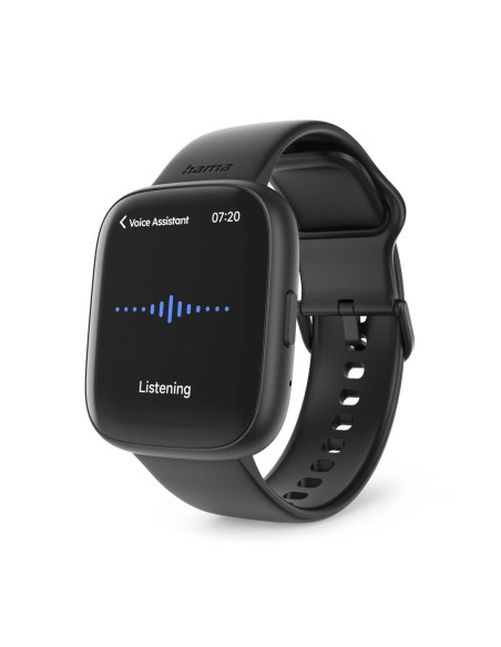 HAMA Смарт часовник -quot,4000-quot,, функция за разговори, анализ на съня, водоустойчив, 46 мм, черен