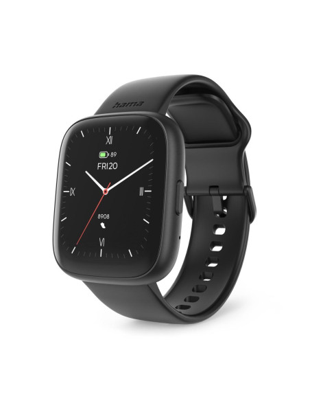 HAMA Смарт часовник -quot,4000-quot,, функция за разговори, анализ на съня, водоустойчив, 46 мм, черен